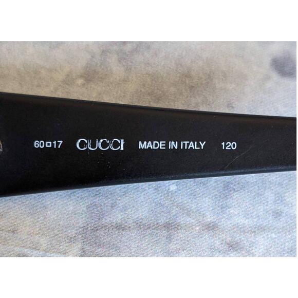 Gucci Black Shield Sunglasses GG 2377/S, Size 60 / 17